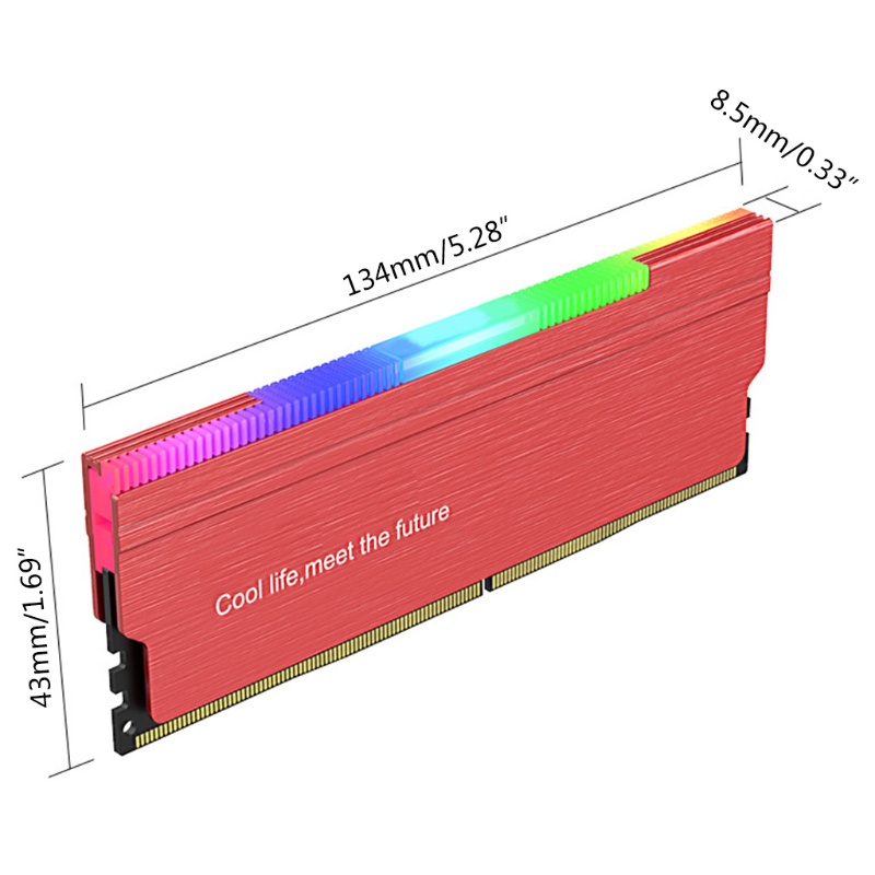 Bt Heatsink Multifungsi Tahan Lama Praktis Klasik Desktop ARGB Memory Cooler