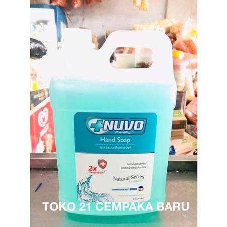 PERAWATAN KAKI TANGAN NUVO HAND SOAP ICY SPLASH JERIGEN 4 LITER | SABUN CUCI TANGAN 4LITER ORIGINAL