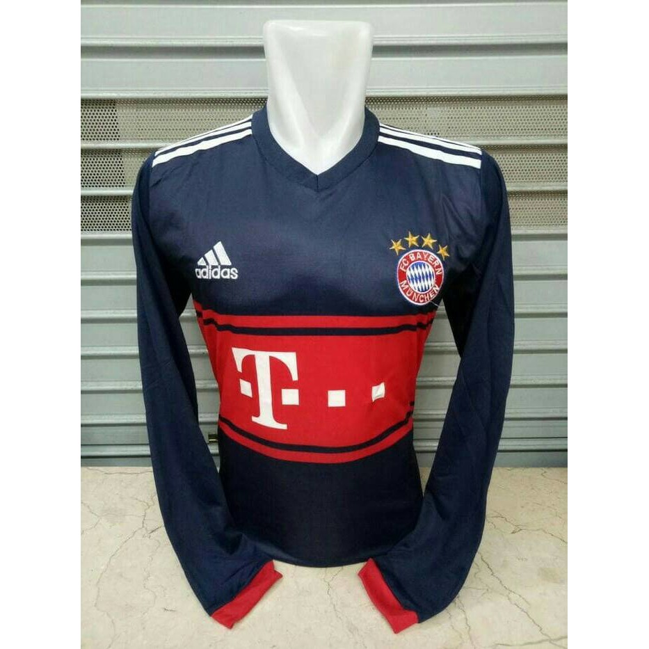 Harga Murah   JERSEY BOLA BAYERN MUNCHEN AWAY LS LONGSLEEVE OFFICIAL 17/18 GRADE ORI  Happy