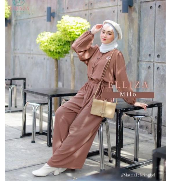 Muraaaahh.. elliza one set original mafaza moeslim || one set murah