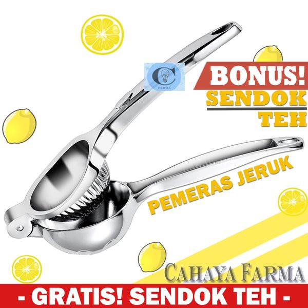 Pemeras Jeruk Lemon Stainless Manual - Original - Alat Perasan Jeruk Lemon - Juicer Berkualitas