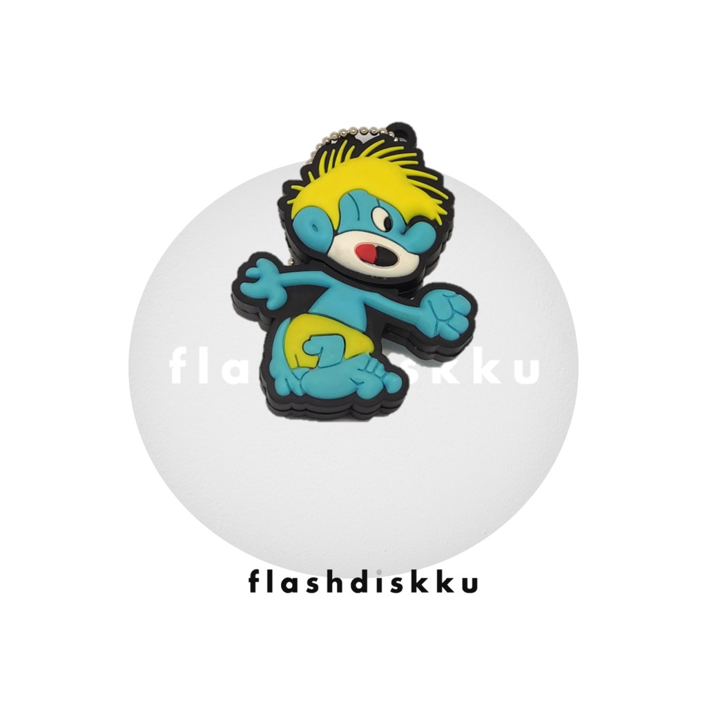 Flashdiskku 8 Gb Usb Flashdisk Karet Karakter Lucu Angry Smurf Smurfette Smurf Shopee Indonesia