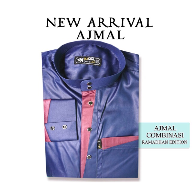 Jubah Ajmal Saudi Premium Kombinasi