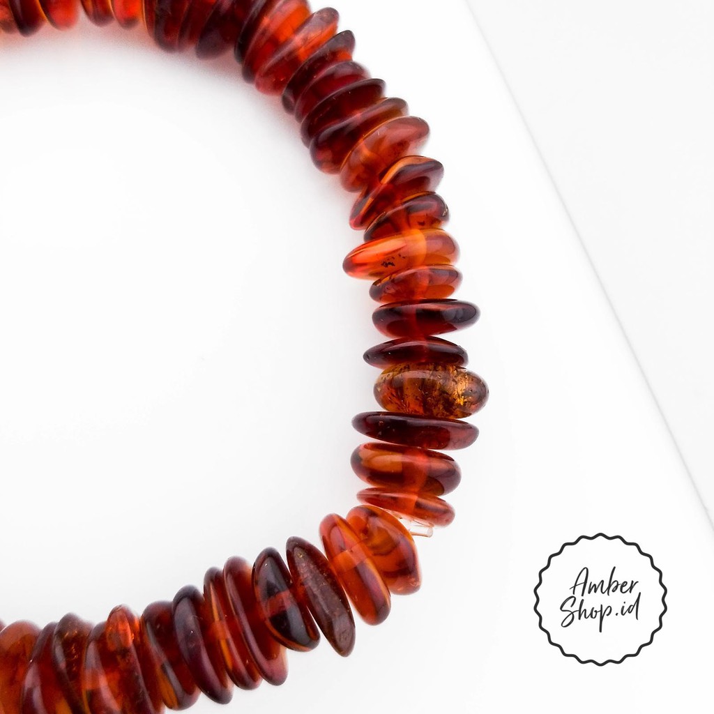 ASD15 Gelang amber dewasa elastis - Amber Shop