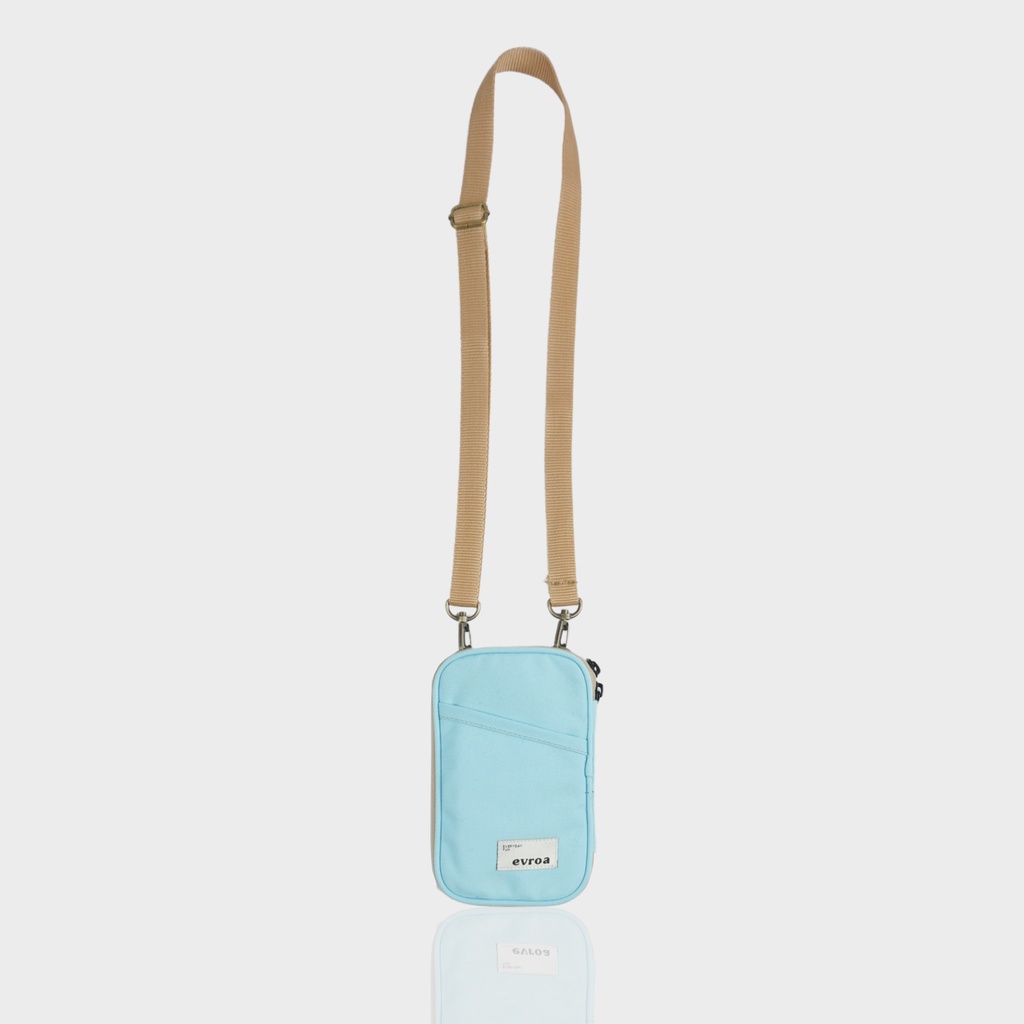 Evroa Polka Sling Phone - Aqua Blue