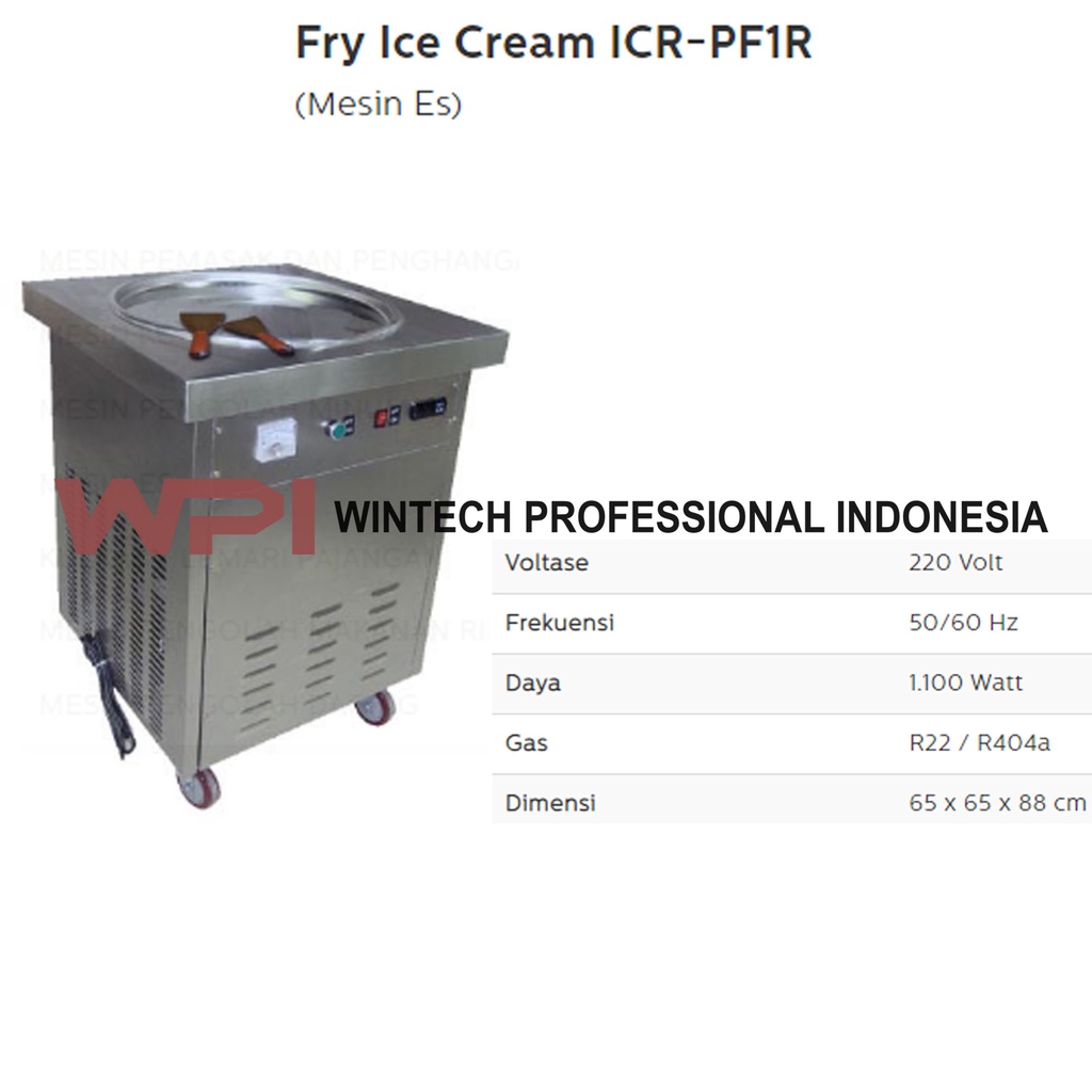 FOMAC ICR-PF1R Fry Ice Cream Machine - Mesin Pembuat Es Krim Goreng