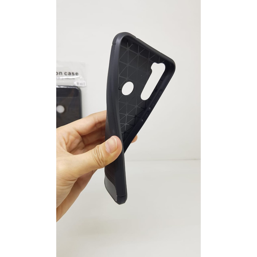 iPaky Carbon Redmi Note 8 6.3&quot; Slim Fit Carbon Soft Case Redmi Note 8 Fiber Multi Carbon