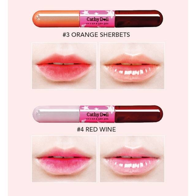 CATHY DOLL 2 IN 1 Vit C Tint &amp; Gloss Thailand / Lipstick / Lip / Pigmented