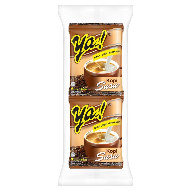 

Kopi Ya Susu 1 Renteng Isi 10 Sachet