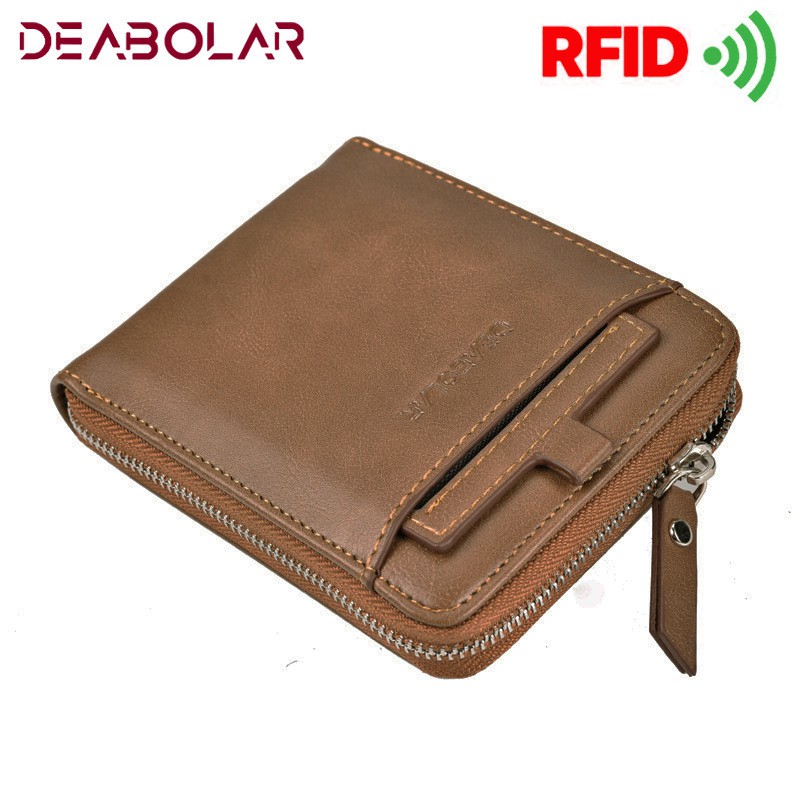 DOMPET PRIA RESLETING KULIT PU HIGH GRADE PREMIUM DEABOLAR ORIGINAL WALLET PURSE K3208-1