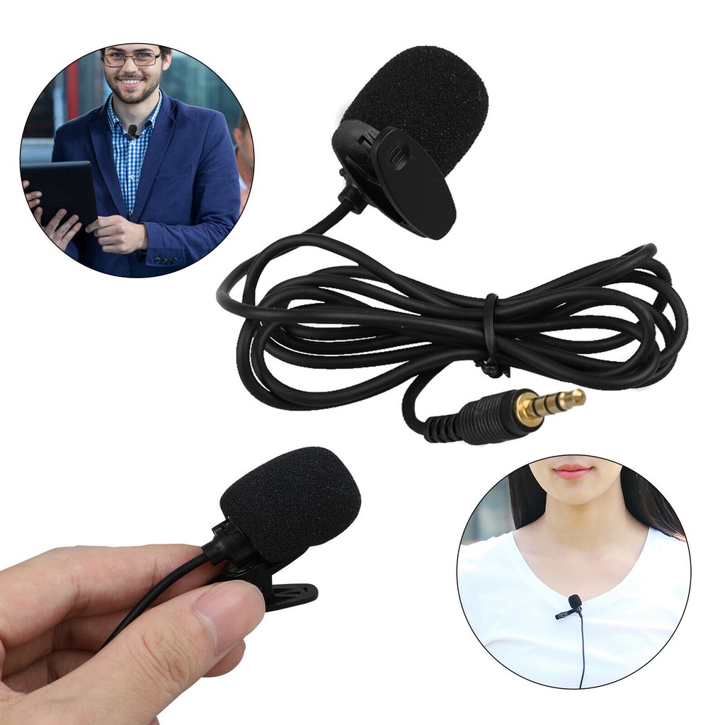 Clip on Mic Microphone 3.5 mm with Clip