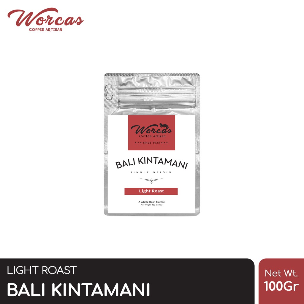 

WORCAS Kopi Arabika Bali Kintamani 100 Gram - Light Roast