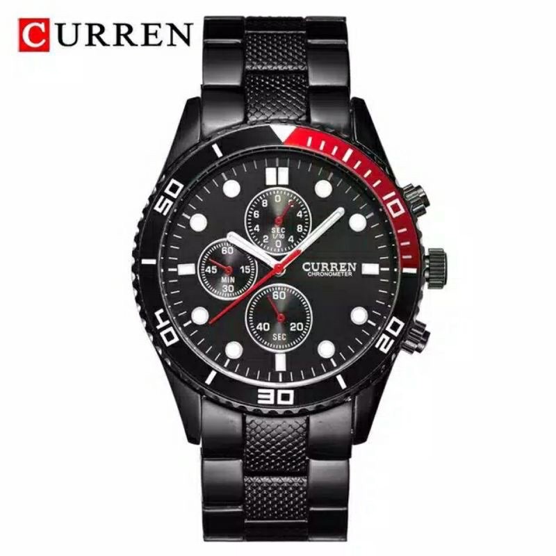 CURREN 8028 ORIGINAL Jam Tangan Pria Chrono Tidak Aktif