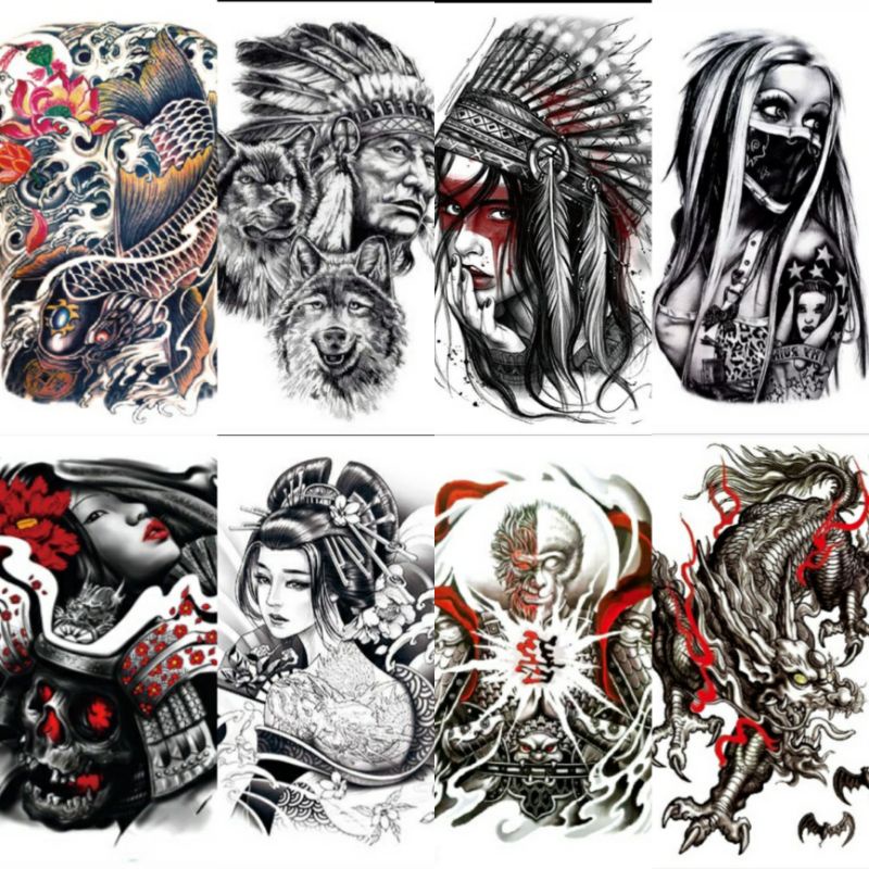 tattoo temporary temporer serie BARU