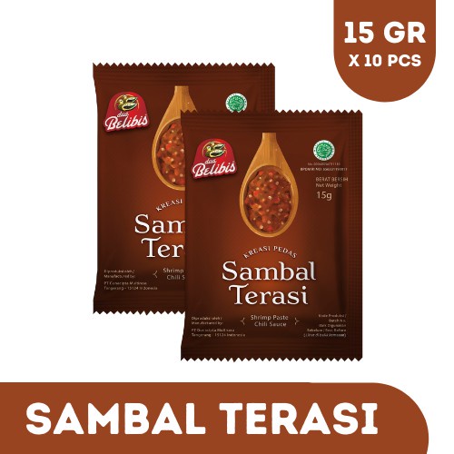 

DUA BELIBIS Sambal Terasi 15gr ( 10 sachet )