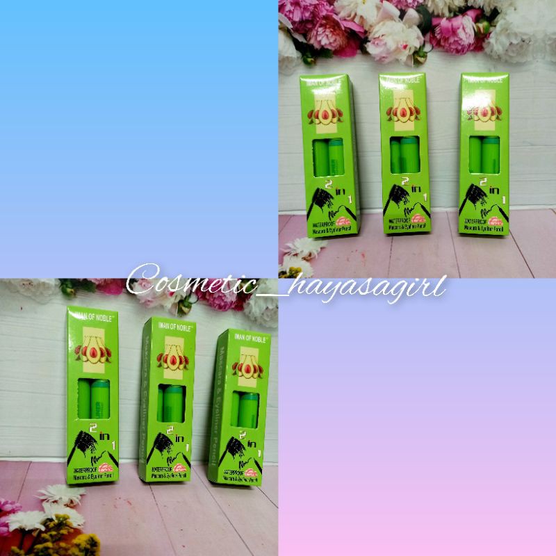 PROMO MASCARA & EYELINER IMAN OF NOBLE 2 IN 1 AVOCADO NO.6092