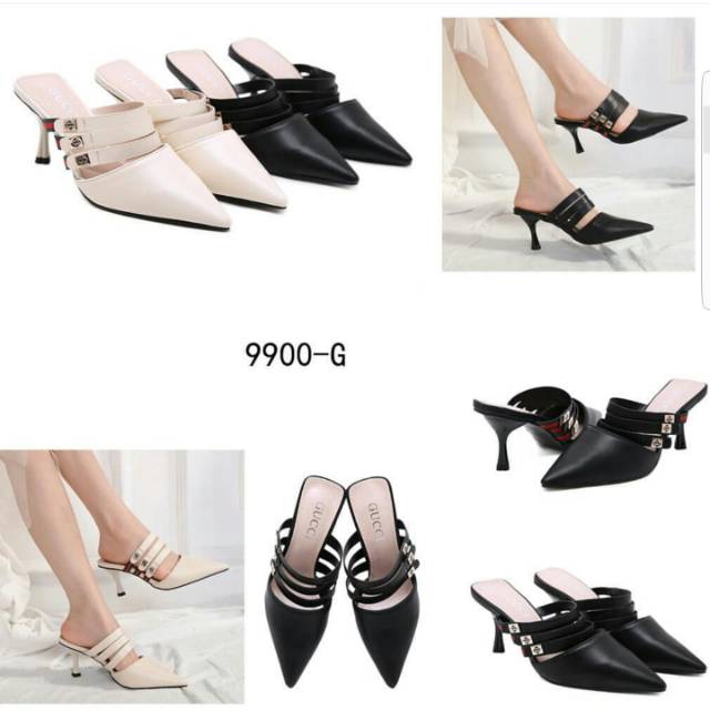 Sepatu heels gucci