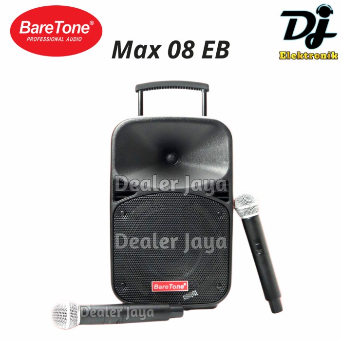 Speaker Portable Baretone MAX 08EB / 08 EB / 8 EB - 8 inch