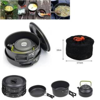 Cooking Set Plus Teko Ceret Wajan  Dan Kompor Portable  