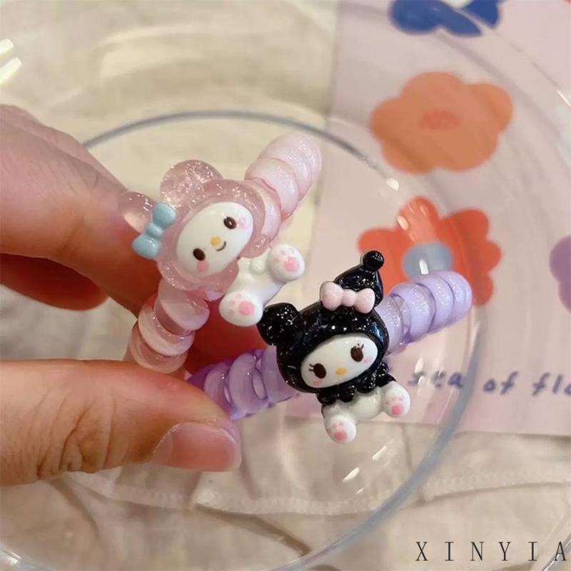 【Bayar di tempat】Cincin Usus Kecil Kartun Anjing Cinnamoroll Cincin Rambut Gaya Manis Manis Lucu Tali Rambut