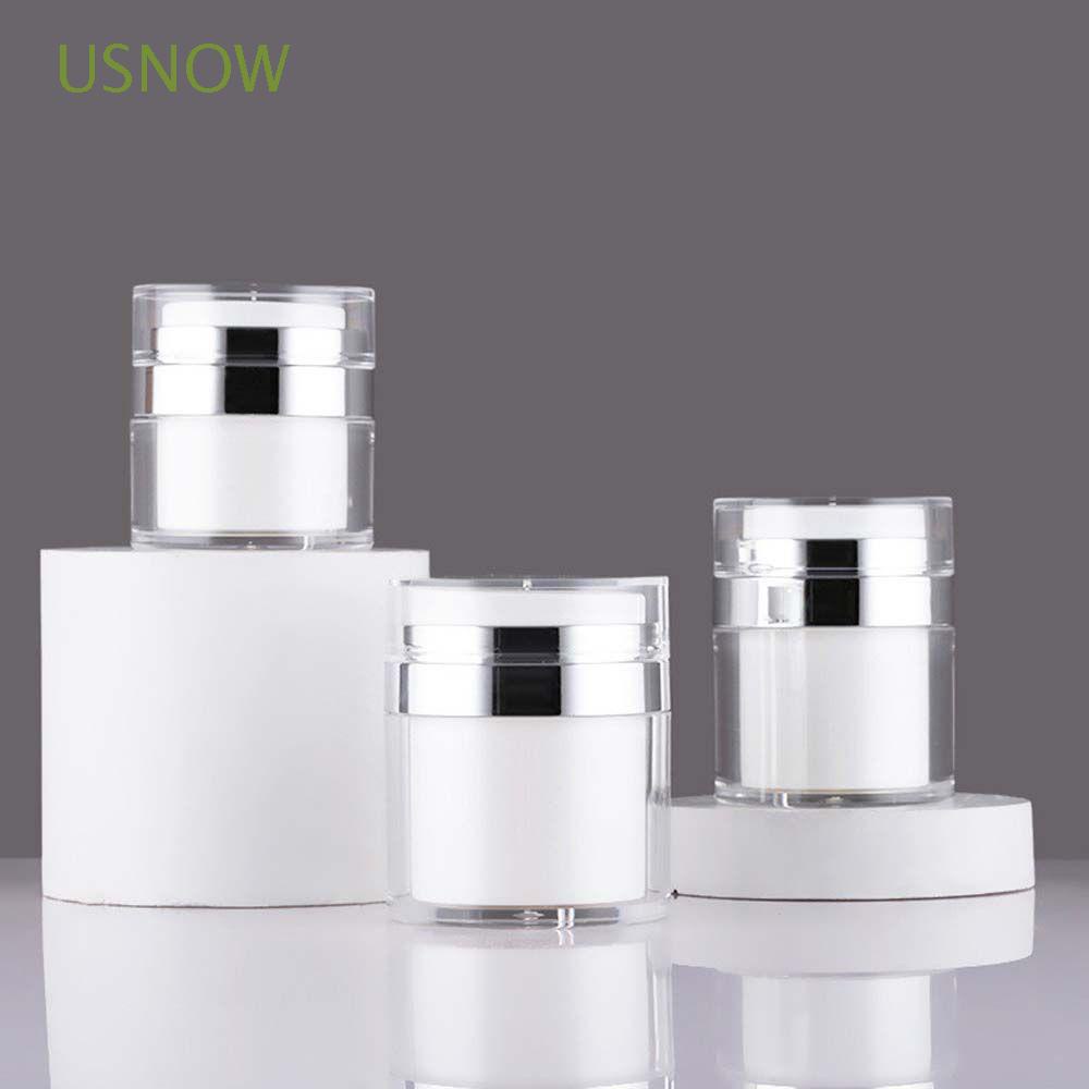 Usnow Botol Pump Kosong Bahan Akrilik Ukuran 30ml / 15ml / 50ml Untuk Kosmetik / Lotion / Travel