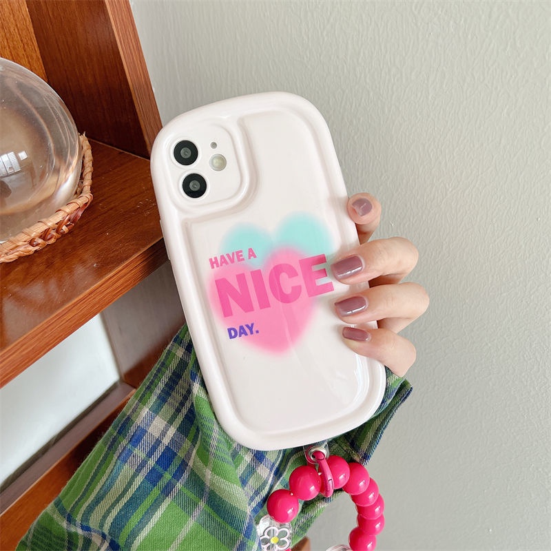 Case Motif Hati Warna Merah Untuk iPhone 12 13 11 Pro Max X Xs Max Xr