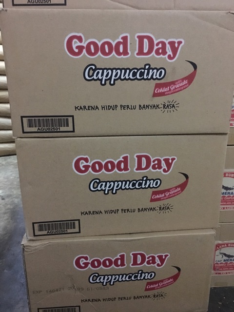 Good Day Cappucino 12 rtg x 10 sachet x 25g / Kopi Goodday capucino sachet 25g / Good Day Capphucino