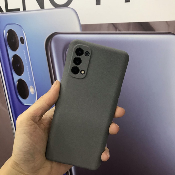 PREMIUM TPU SANDSTONE SOFT JELLY CASE CAMERA PROTECTOR OPPO RENO 4