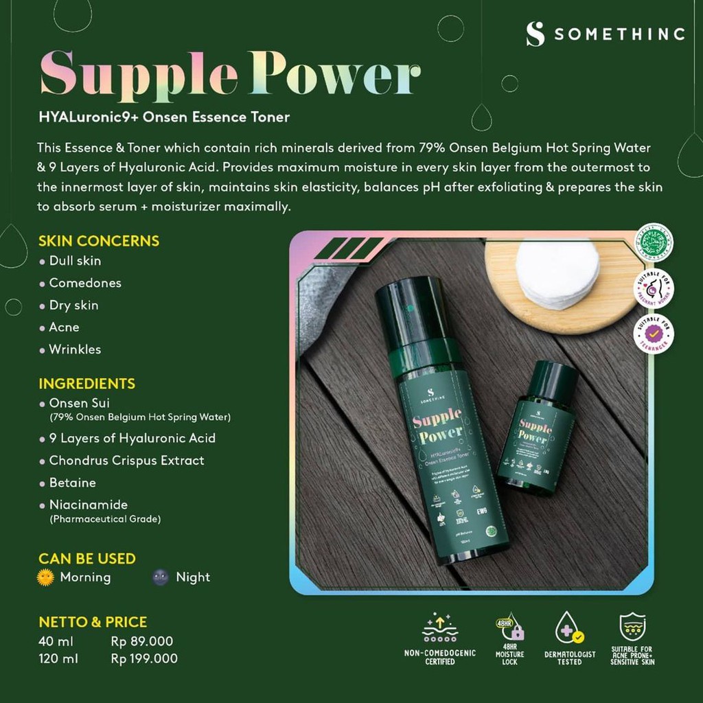 SOMETHINC SUPPLE POWER HYALURONIC9+ ONSEN ESSENCE TONER 120ML