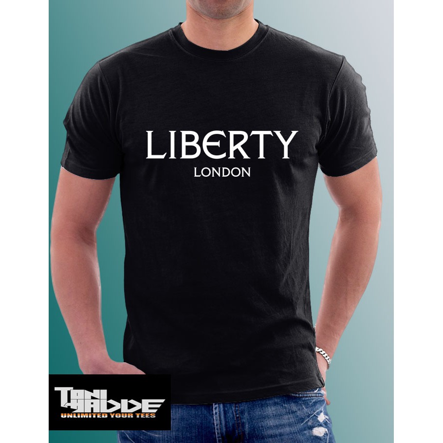 Kaos Distro Pria Liberty London Kaos Combed