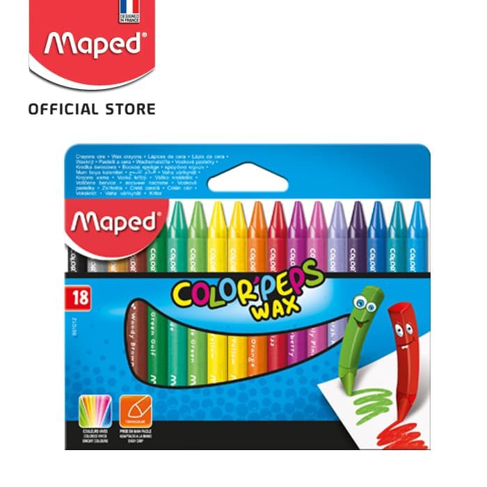 

Maped Wax Crayon 18 - Cardboard