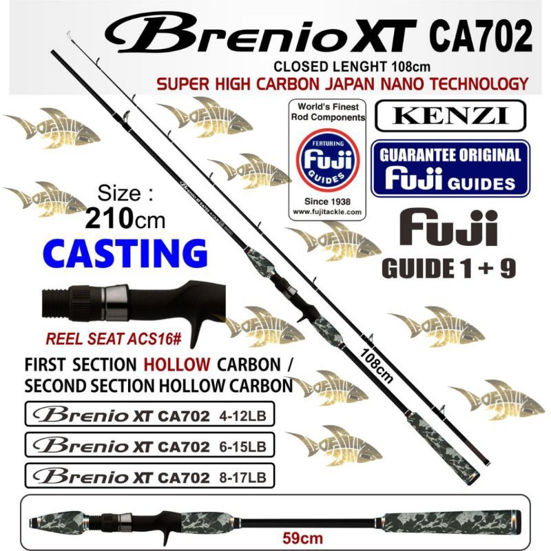 JORAN BC KENZI BRENIO XT CA702 TERSEDIA 8-17LB