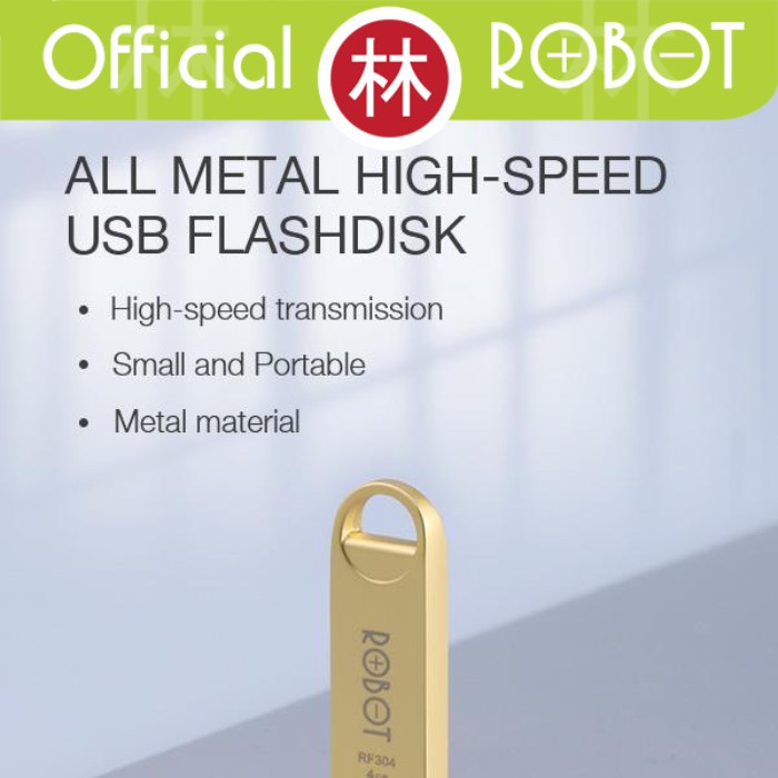 Robot RF304 4GB Flashdisk Metal High Speed &amp; Lightweight USB