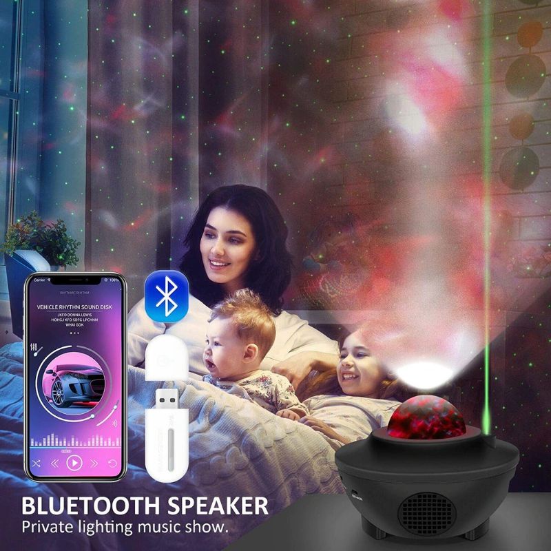 Speaker Bluetooth + Lampu Tidur Proyektor + Remote