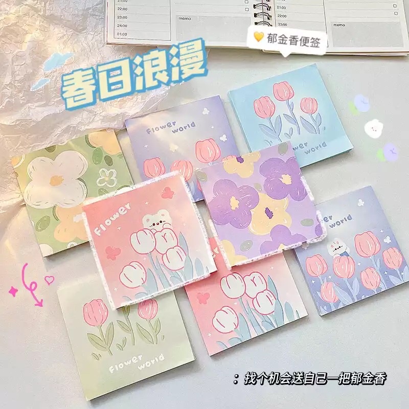 READY STOCK BISA COD - 120 LEMBAR UNICORN MEMO PAD PEMBATAS BUKU STICKY NOTE MOTIF AESTHETIC KARAKTER KARTUN HEWAN BERUANG LUCU BUNGA DIY DEKORASI SCRAPBOOK HIASAN DINDING FANCY GAYA REMAJA CEWEK KOREA IMPOR MURAH VIRAL