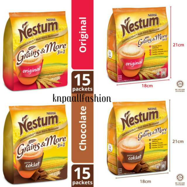 

NESTUM 3in1 Original & Coklat 15x28g