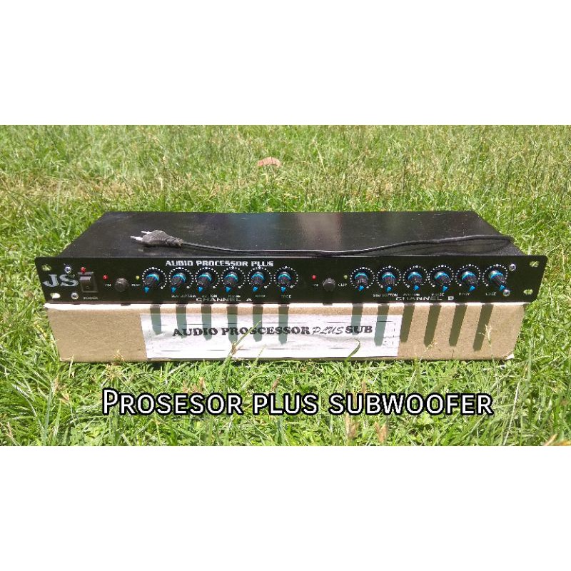 Audio prosesor plus subwoofer (Siap pakai)