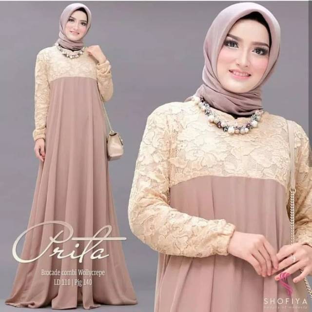 PRITA MAXI | BAJU GAMIS BRUKAT KONDANGAN MODERN