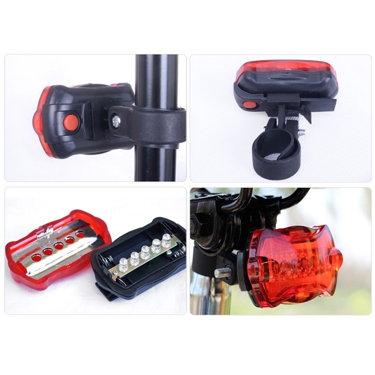 HBS 107 Lampu Depan Belakang Sepeda LED - USB Bike Light