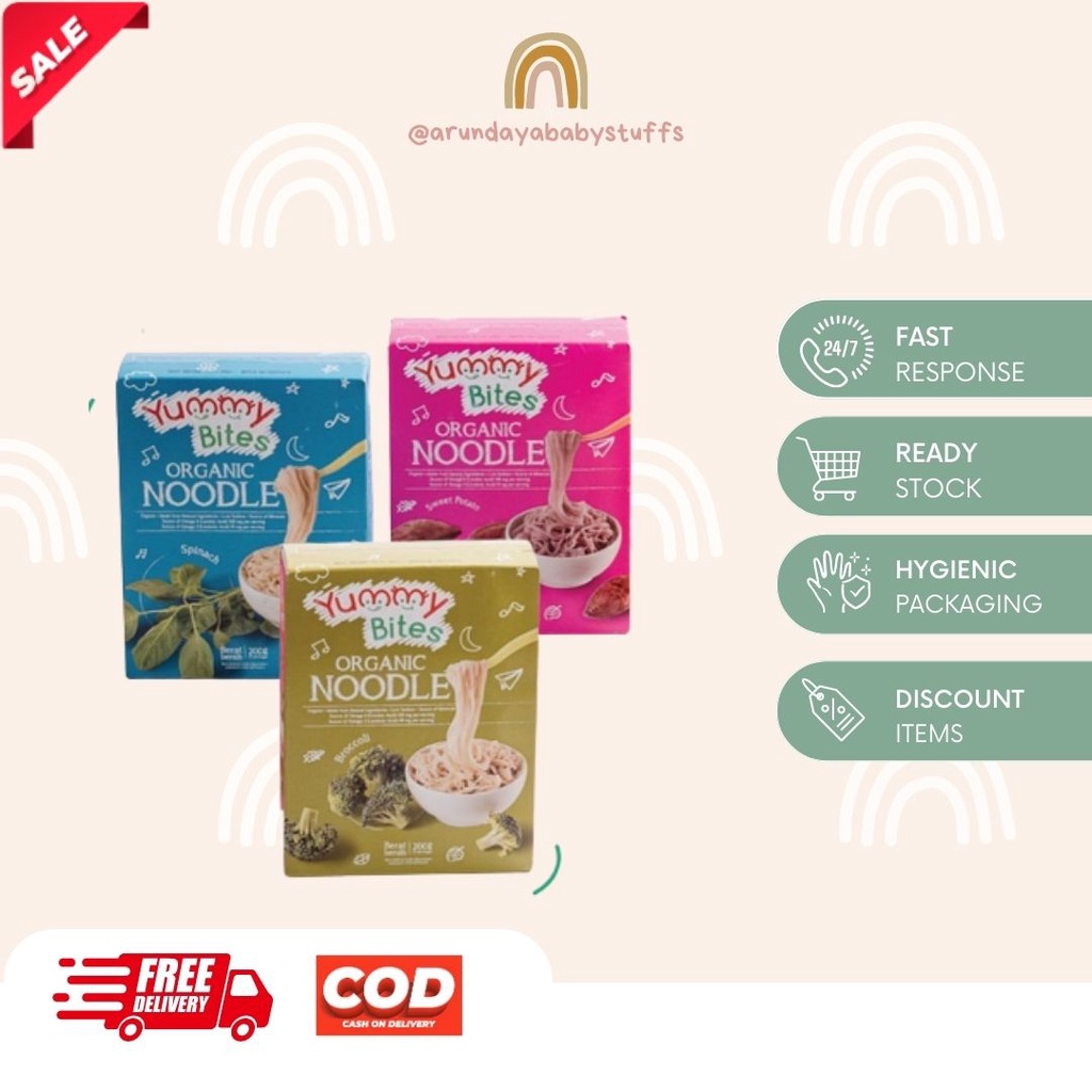 

Mie Organik Bayi Yummy Bites Organic Noodle Karbohidrat mie MPASi