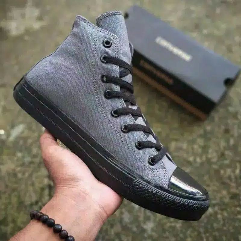 Sepatu Converse Al Star high Poxing Black CT + Box