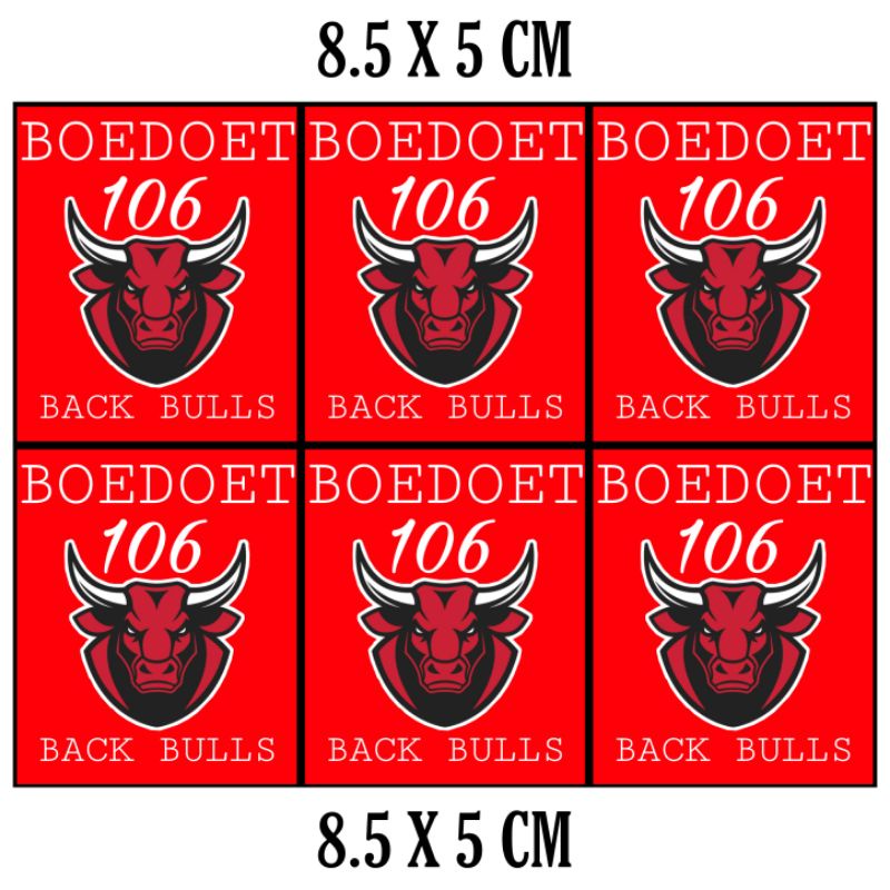 

Stiker Boedoet 106 Back Bulls / Stiker Boedoet Allbase