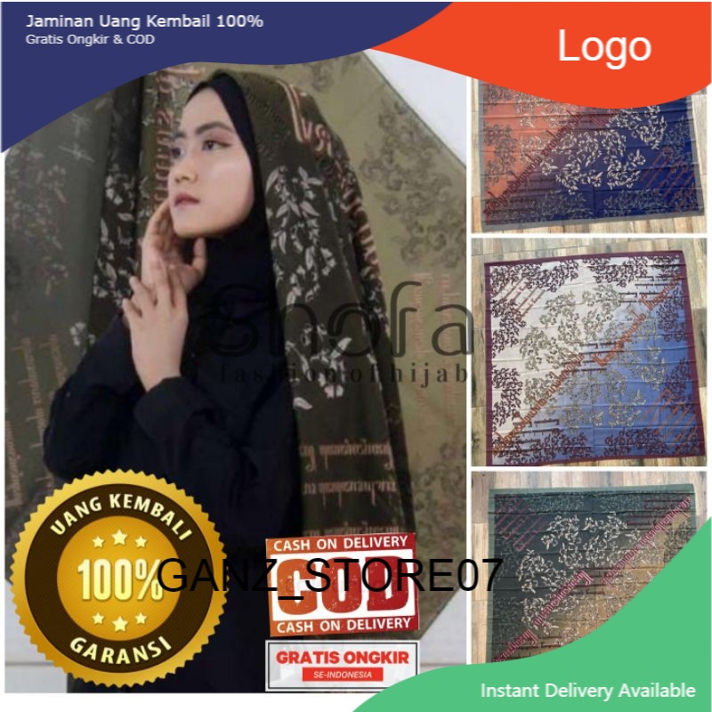 HIJAB/JILBAB/KERUDUNG SEGIEMPAT VOAL MOTIP PREMIUM LASERCUT SCARF KORAN ARAB KORAN KOREA KORAN JAWA
