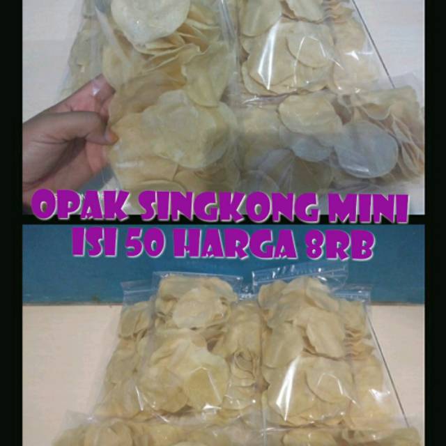 

Opak singkong mini isi 50