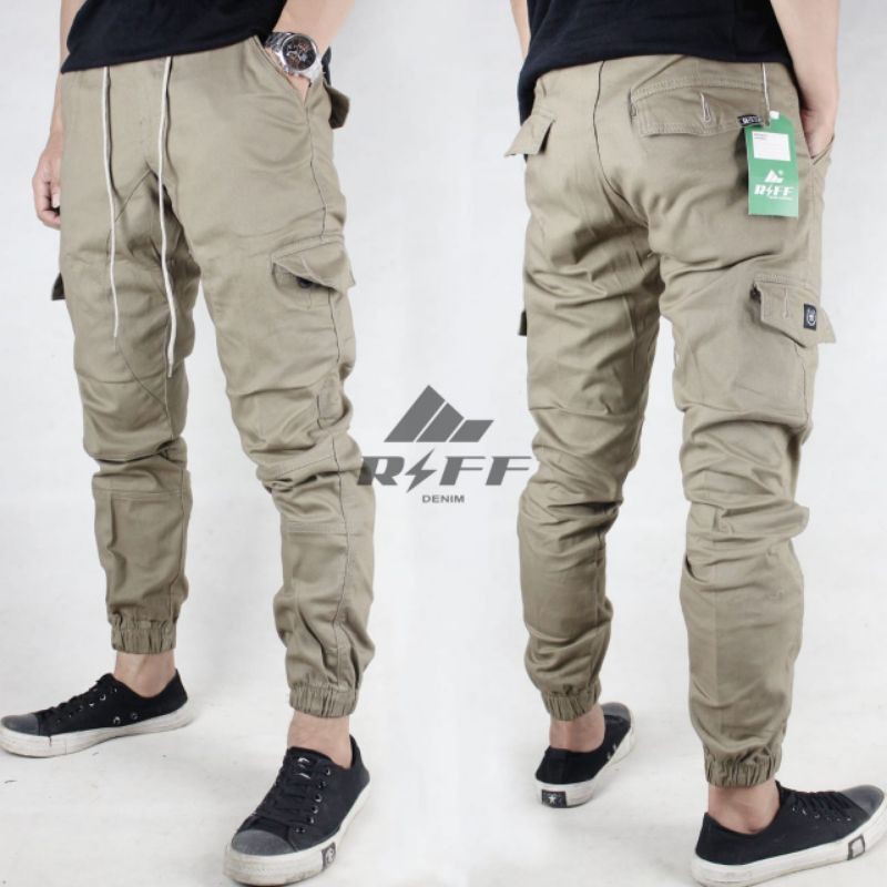 Celana Jogger Chino Riff Denim