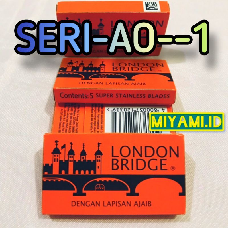 [ 100 Pcs ] Silet London Bridge SERI-AO-1 ( Tajam Lebih Merata ) Pisau Cukur london bridge Original 
