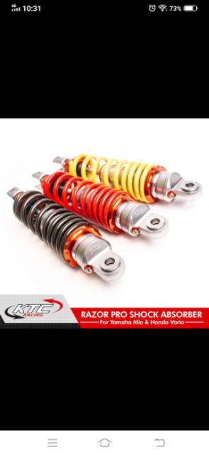 Shockbreaker Adjustable KTC Non Tabung  MIO 300mm Vario125-Vario150 325mm klik rebound