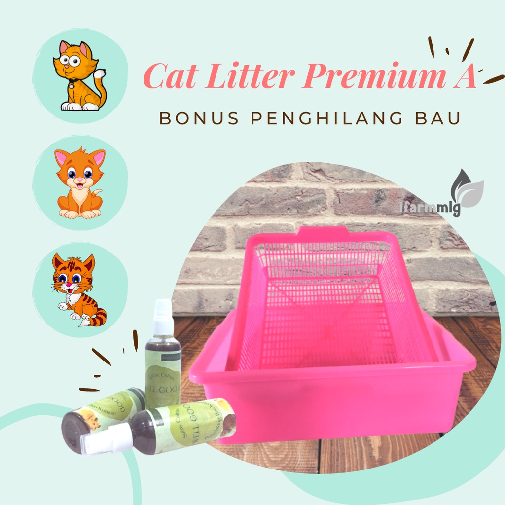 Cat Litter Box - Bak Pasir Kucing Bak Pasir / Bak Pasir Kucing