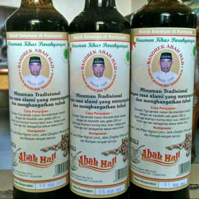 

bandrek abah haji 750ml minuman asli parayangan