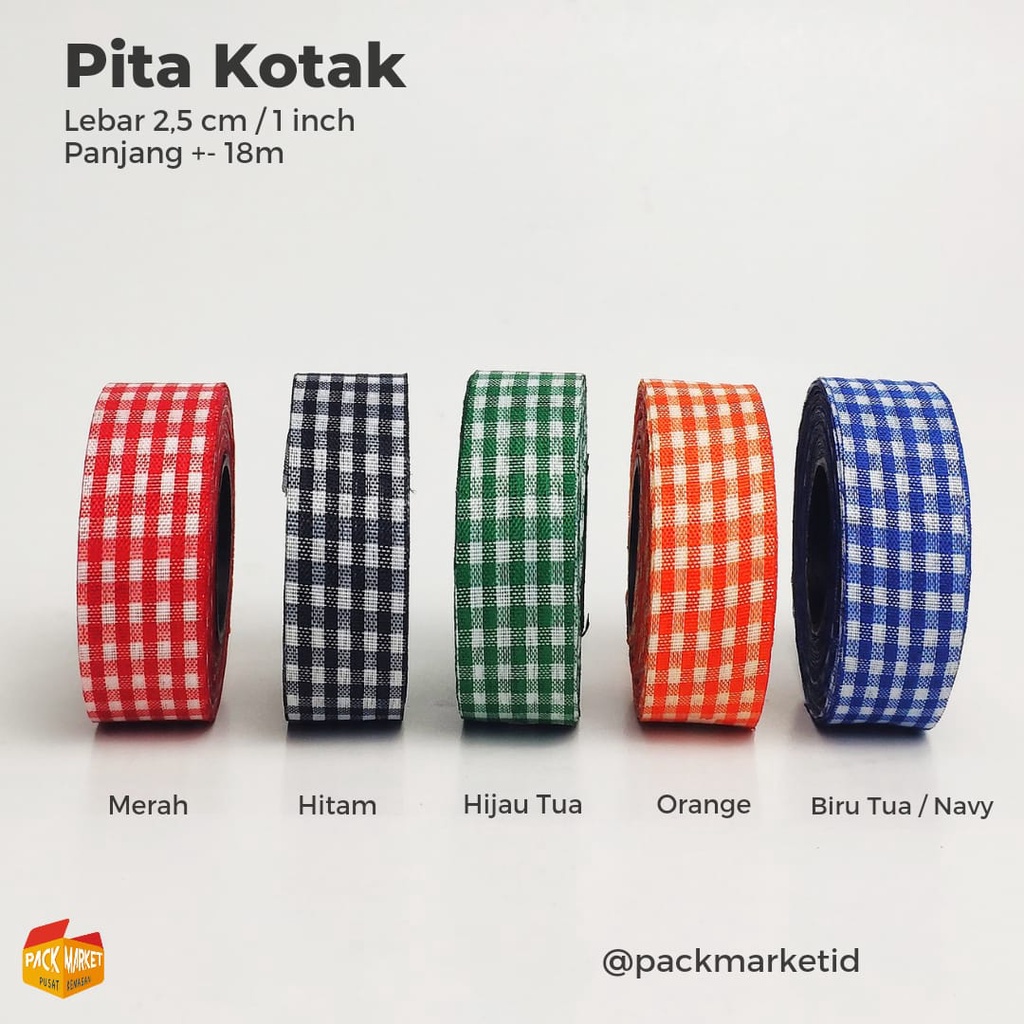 

Pita Kotak (Lebar 1" / 2,5 cm)
